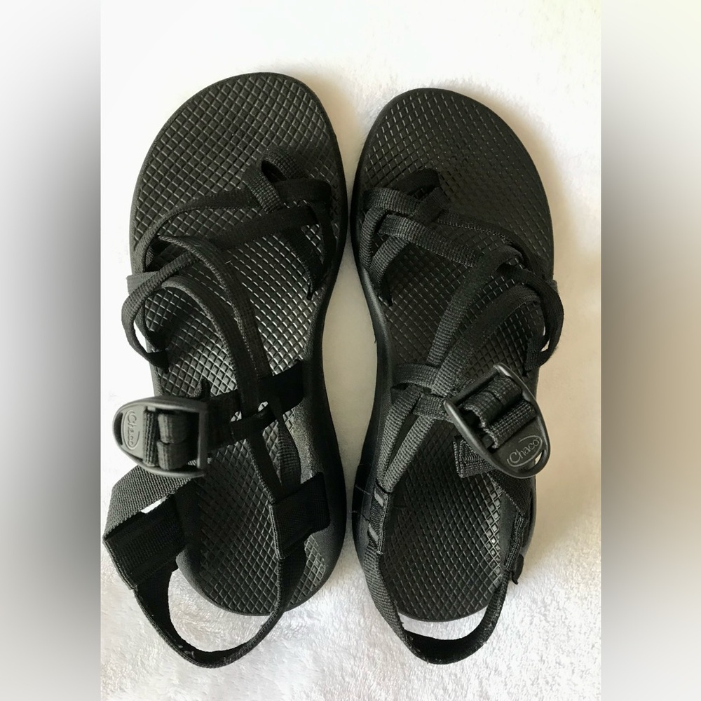Women's ZX/2 Dual Adjustable Straps Classic Black Sandal Women’s Size 9 - Picture 4 of 7